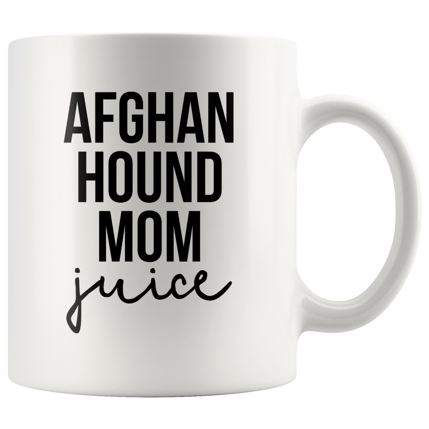 Afghan Hound Mom Gifts, Afghan Hound Mom Coffee Mug, Two Tone Accent Cup, Birthday Gift for Men and Women