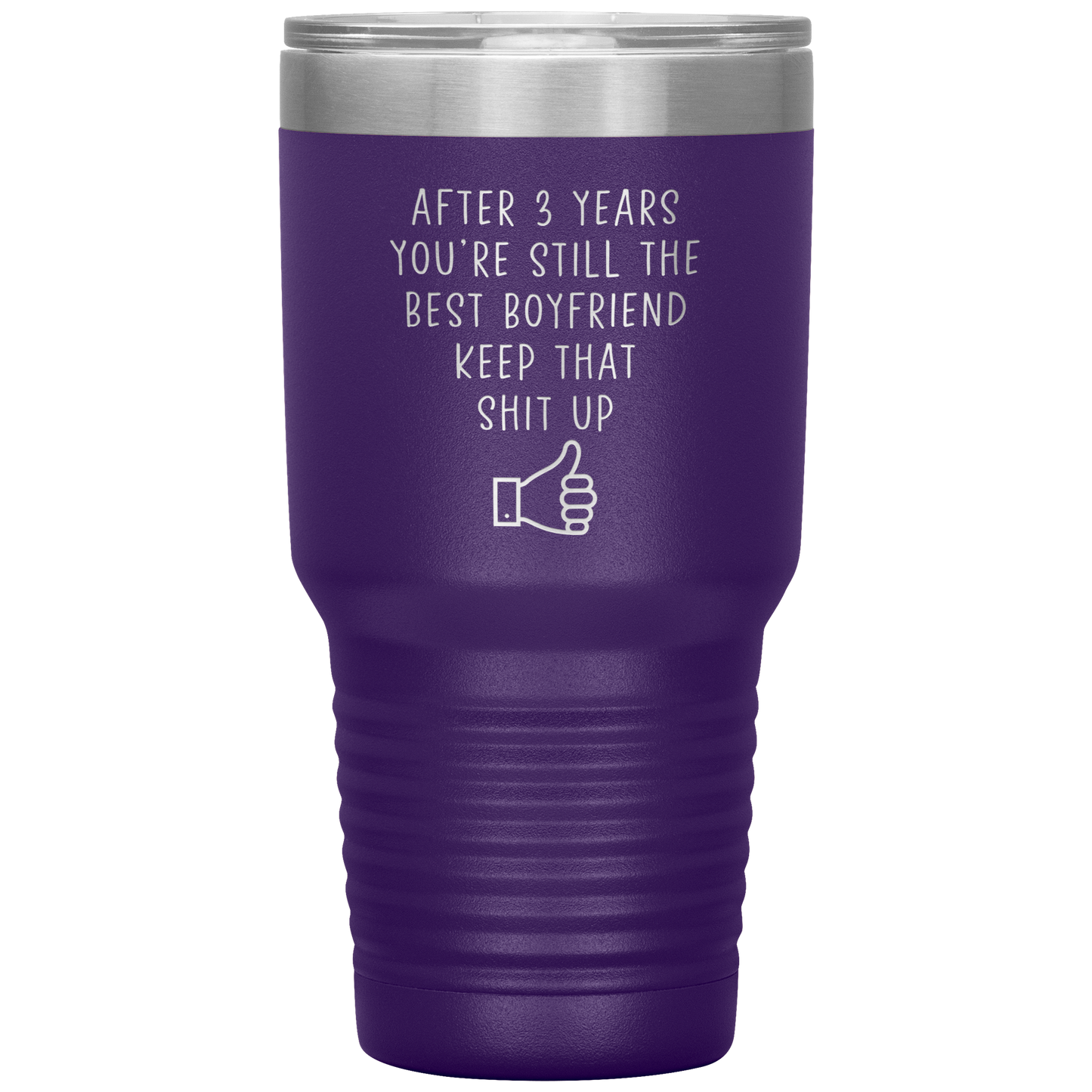 3rd Anniversary Tumbler, 3rd Anniversary Gifts, Travel Coffee Mug, Birthday Gifts for Men and Women