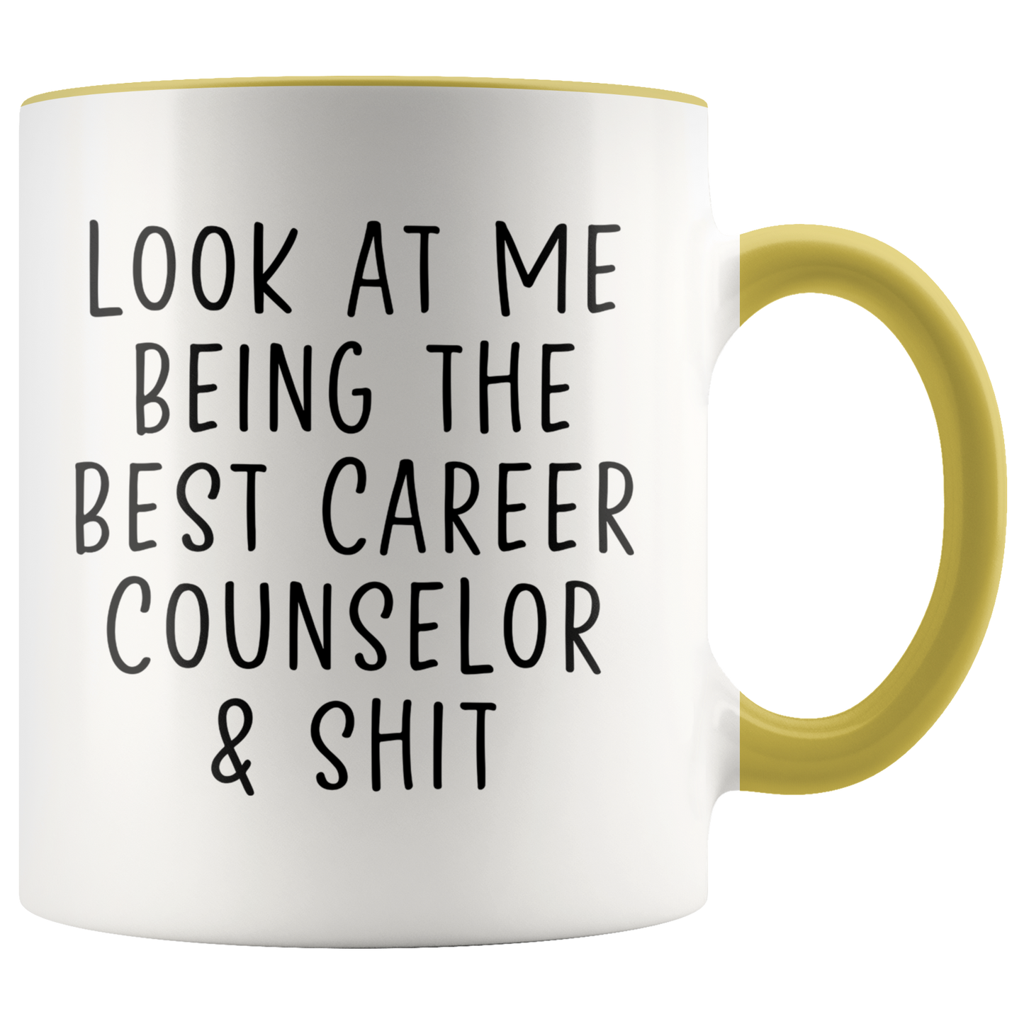 Career counselor Gifts, Coffee Mug, Two Tone Accent Cup, Birthday Gift for Men and Women