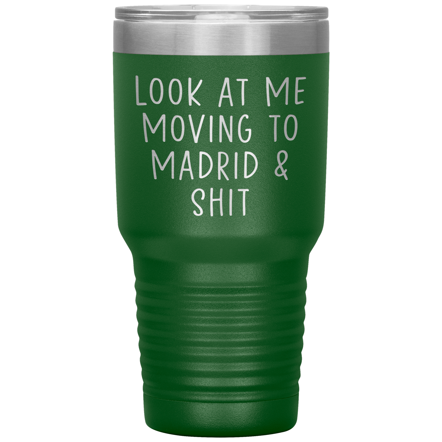 Moving to Madrid Spain Tumbler, Funny Travel Coffee Mug, Birthday Gifts for Men and Women