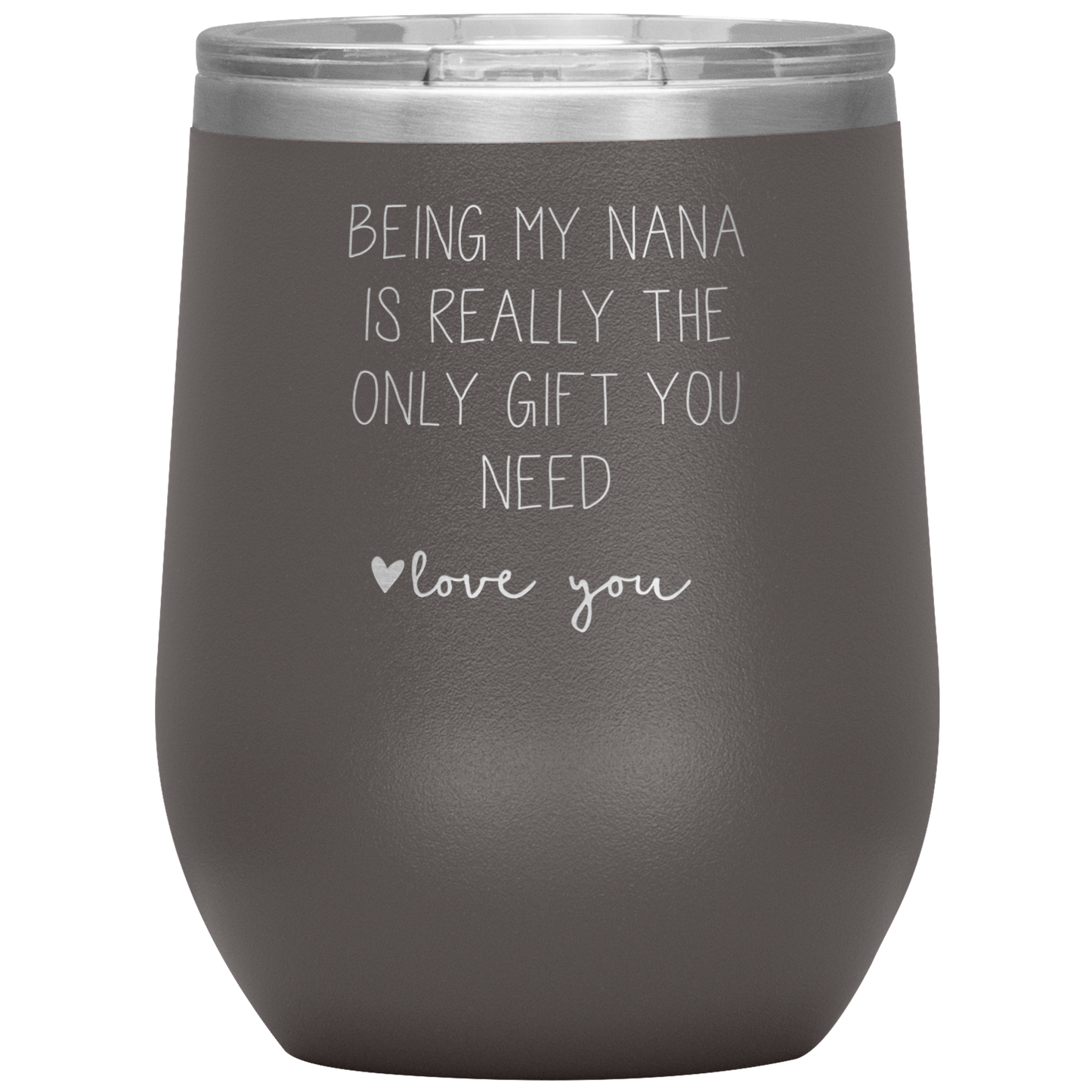 Nana Wine Tumbler, Nana Gifts, Travel Wine Cup, Birthday Gifts for Men and Women