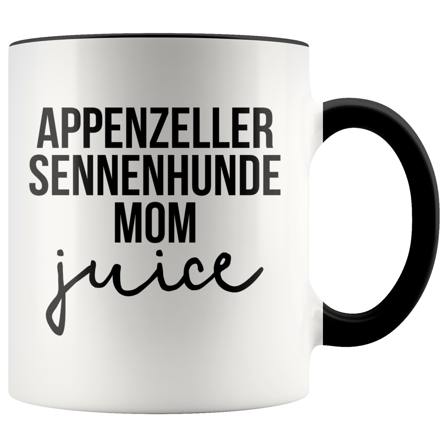 Appenzeller Sennenhunde Mom Gifts, Coffee Mug, Two Tone Accent Cup, Birthday Gift for Men and Women