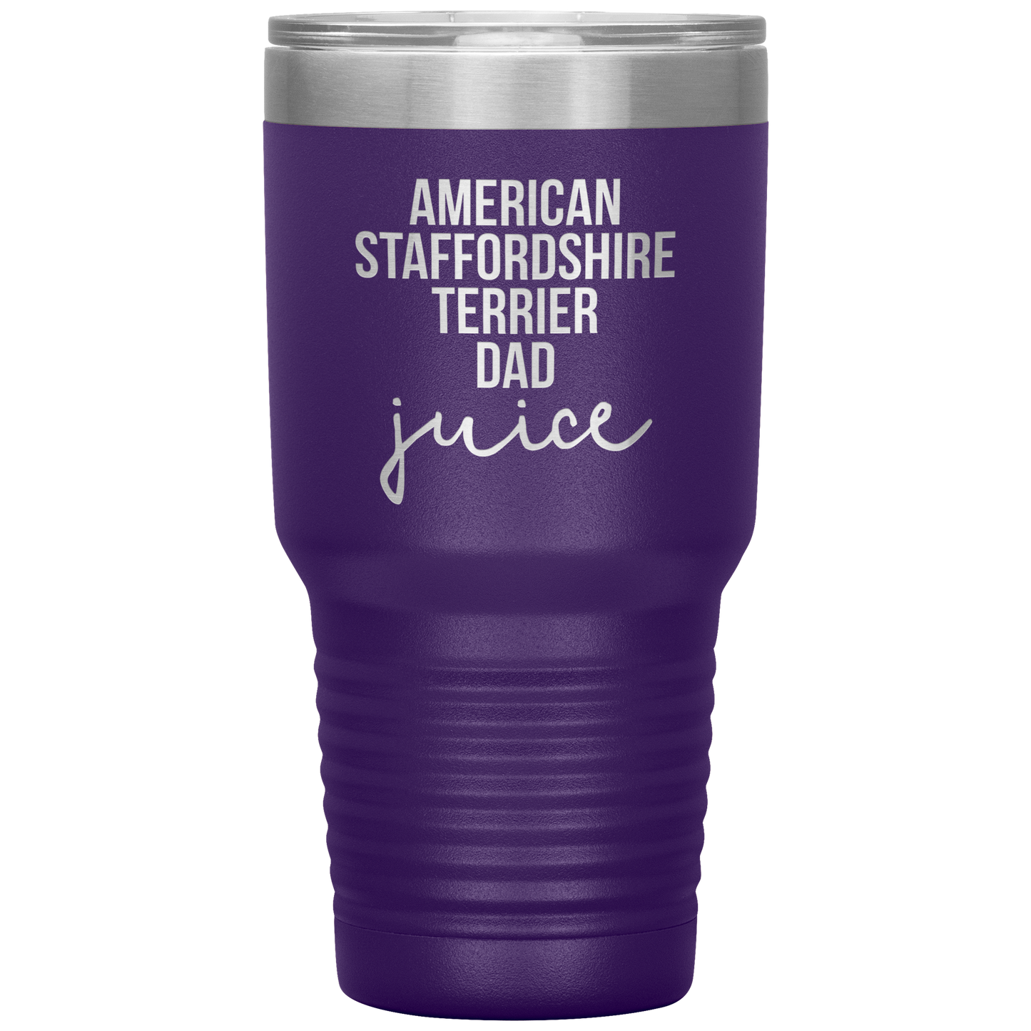 American Staffordshire Terrier Dad Tumbler, Funny Travel Coffee Mug, Birthday Gifts for Men and Women