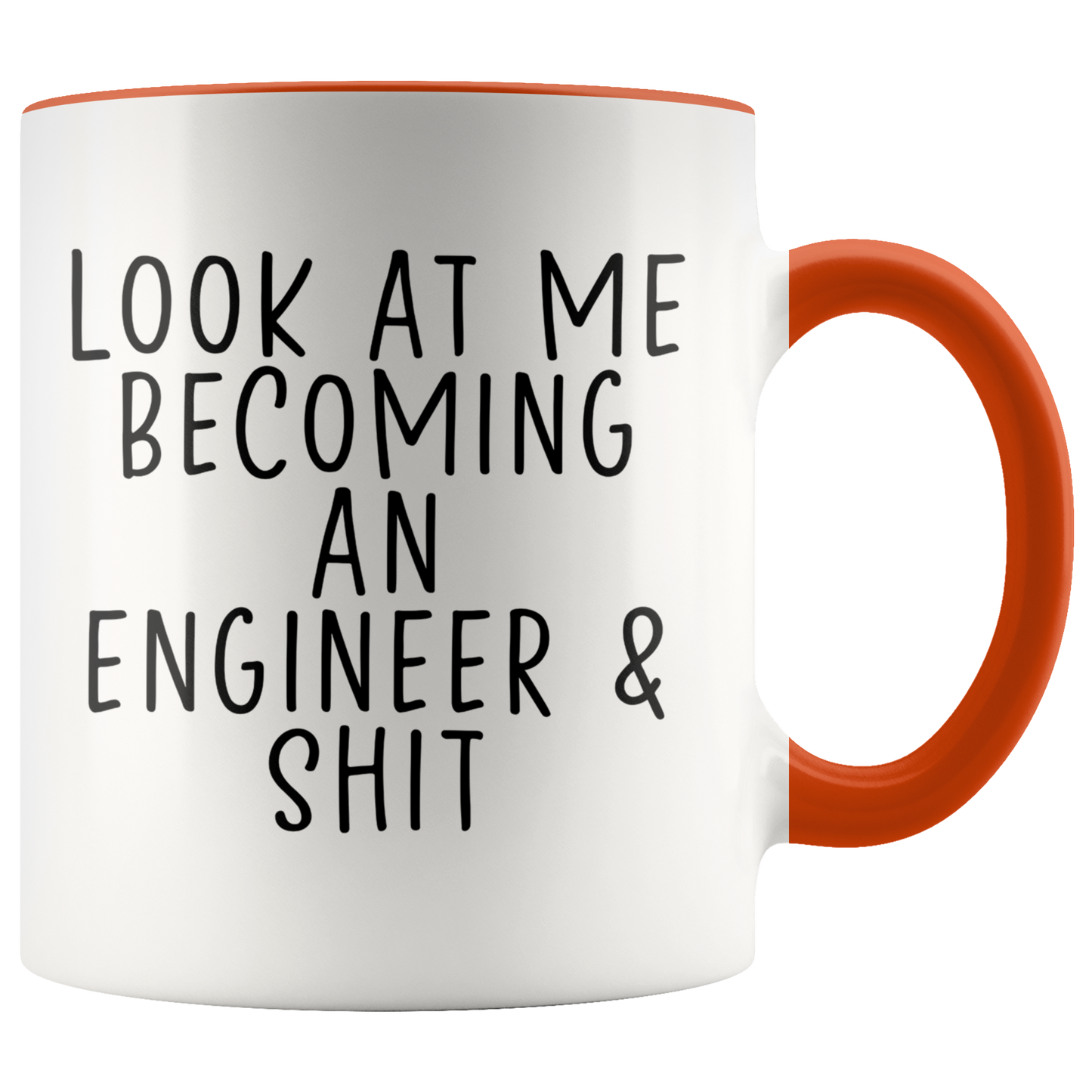 Engineer Gifts, Coffee Mug, Two Tone Accent Cup, Birthday Gift for Men and Women