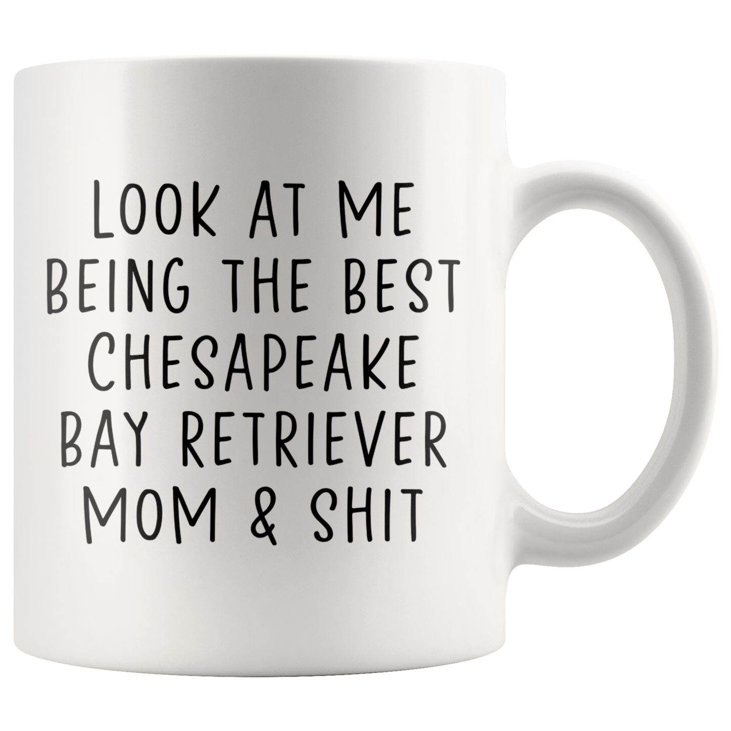 Chesapeake Bay Retriever Mom Gifts, Coffee Mug, Two Tone Accent Cup, Birthday Gift for Men and Women