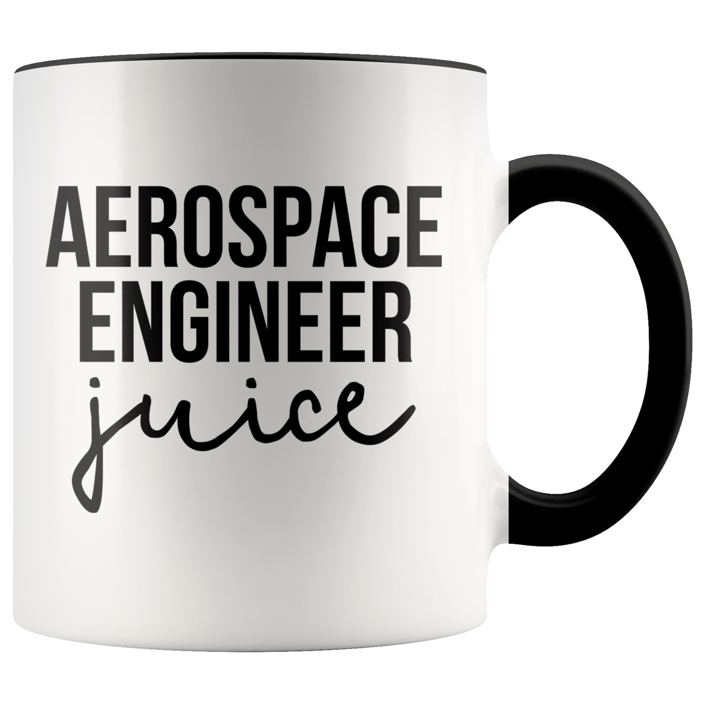 Aerospace engineer Gifts, Coffee Mug, Two Tone Accent Cup, Birthday Gift for Men and Women