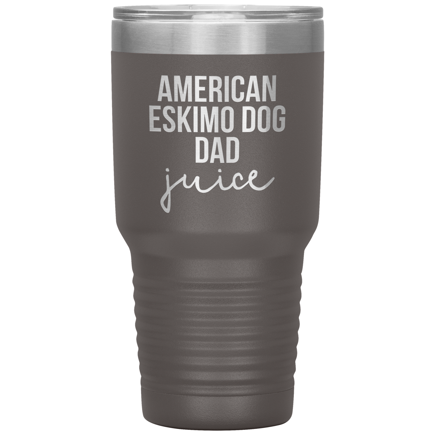 American Eskimo Dog Dad Tumbler, Funny Travel Coffee Mug, Birthday Gifts for Men and Women