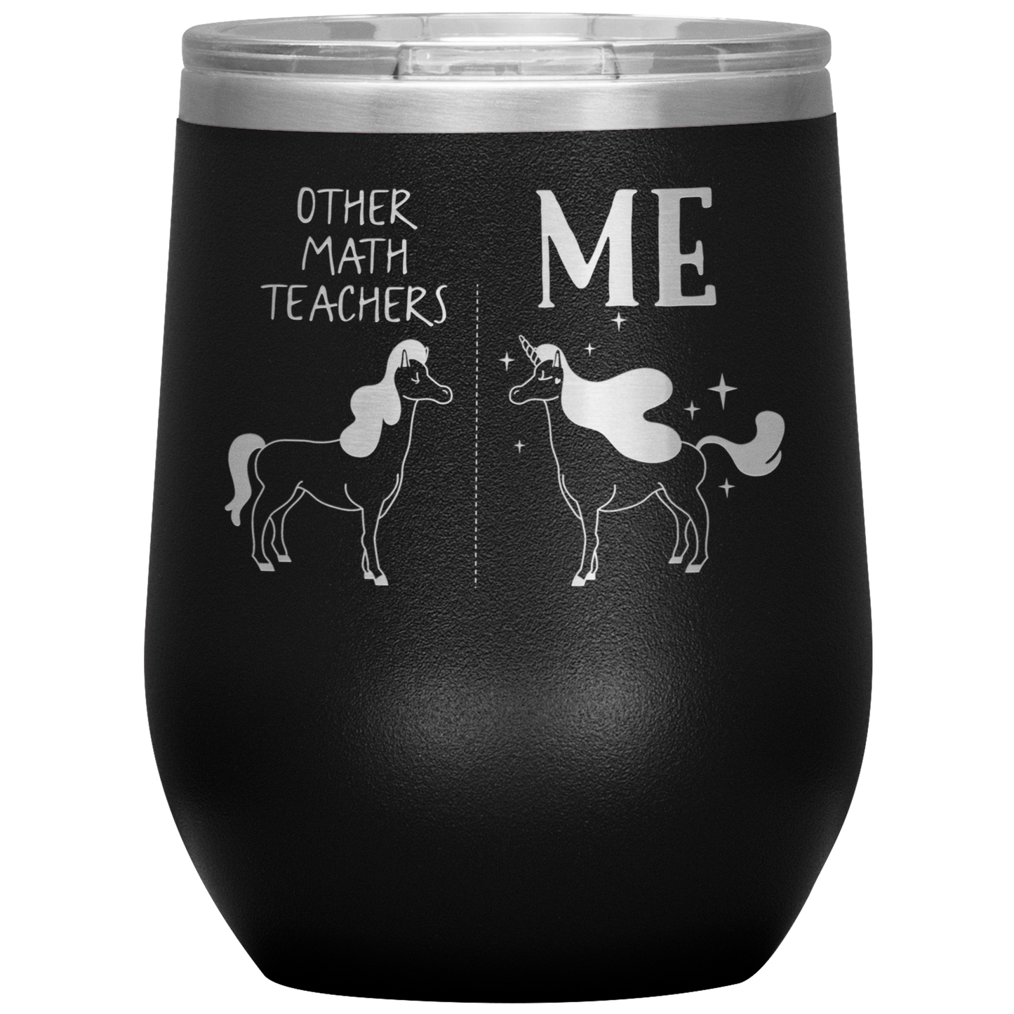 Math Teacher Wine Tumbler, Math Teacher Gifts, Travel Wine Cup, Birthday Gifts for Men and Women