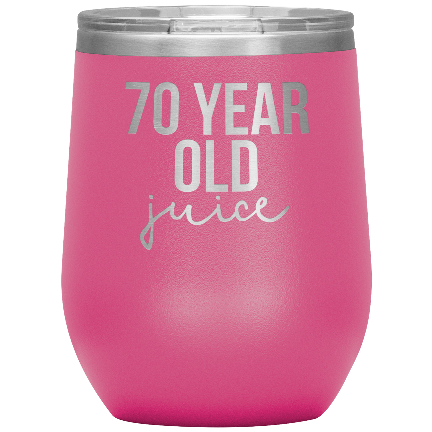 70th Birthday Gifts, 70th Birthday Wine Cup, 70 Year Old Birthday Wine Tumbler, Birthday Gifts for Men and Women