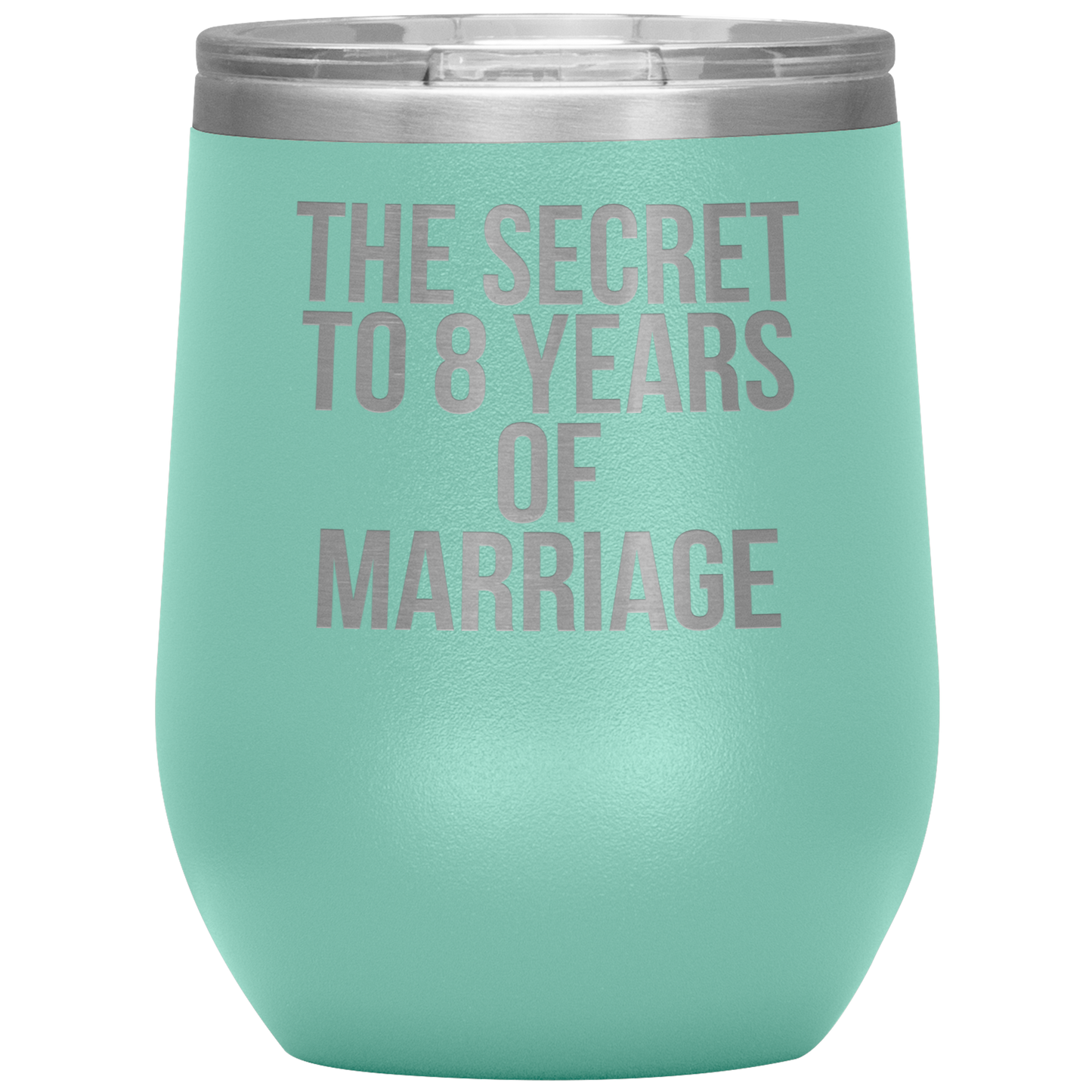 8th Anniversary Gifts, 8 Year Anniversary Wine Cup, 8th Anniversary Wine Tumbler, Gifts for Men and Women