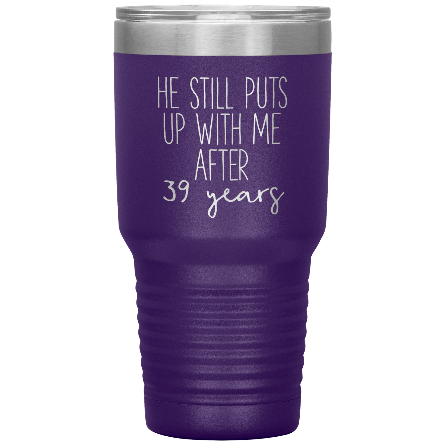 39th Anniversary Gifts for Husband, Coffee Mug, Tumbler, Birthday Gifts for Men and Women