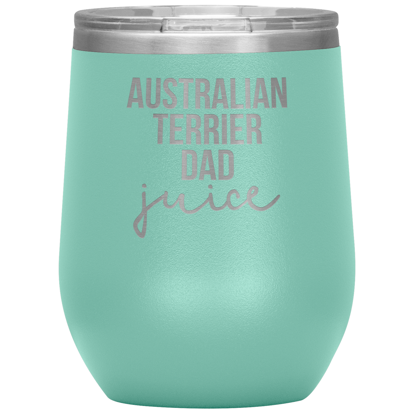 Australian Terrier Dad Wine Tumbler, Funny Travel Wine Cup, Birthday Gifts for Men and Women