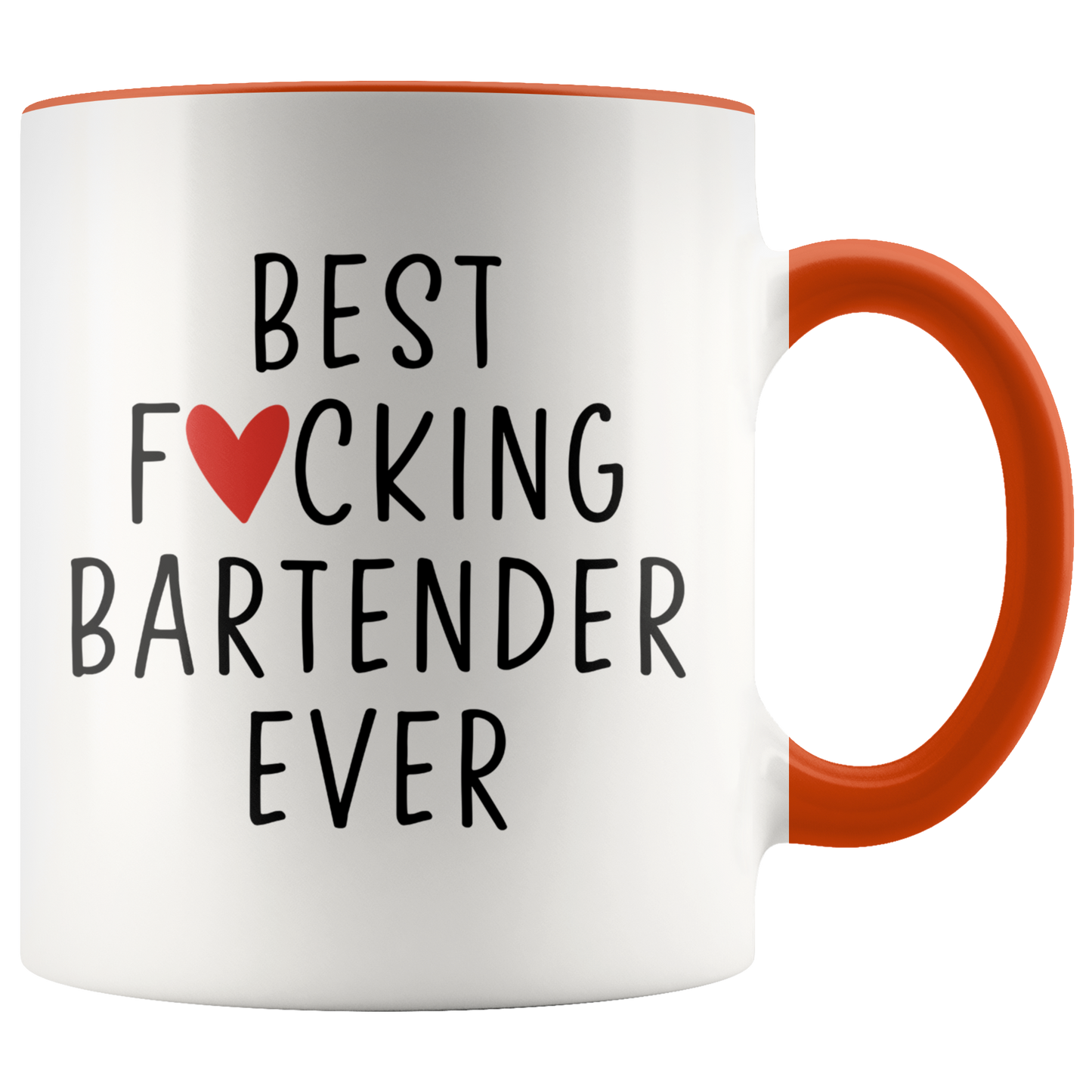 Bartender Gifts, Coffee Mug, Two Tone Accent Cup, Birthday Gift for Men and Women