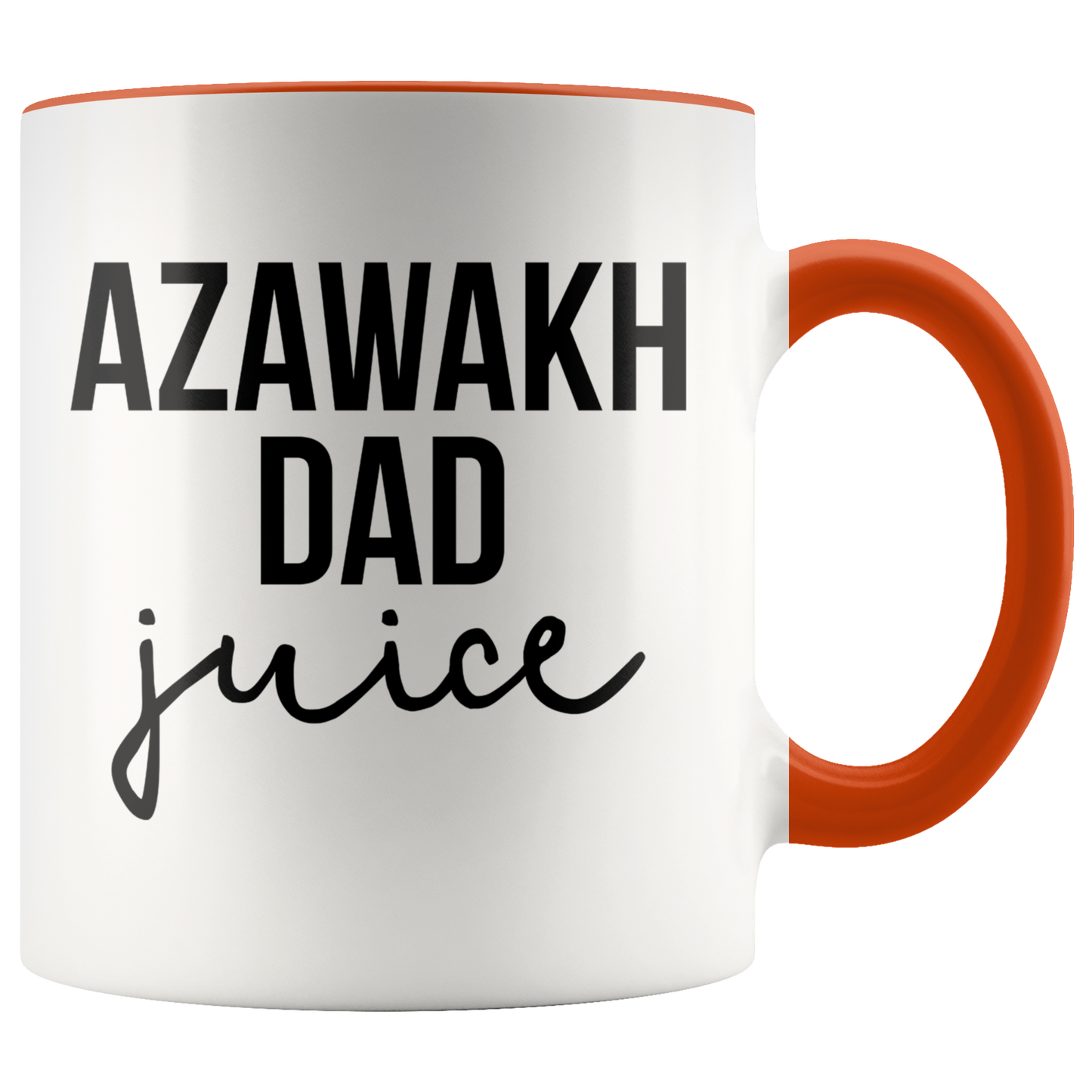 Azawakh Dad Gifts, Coffee Mug, Two Tone Accent Cup, Birthday Gift for Men and Women