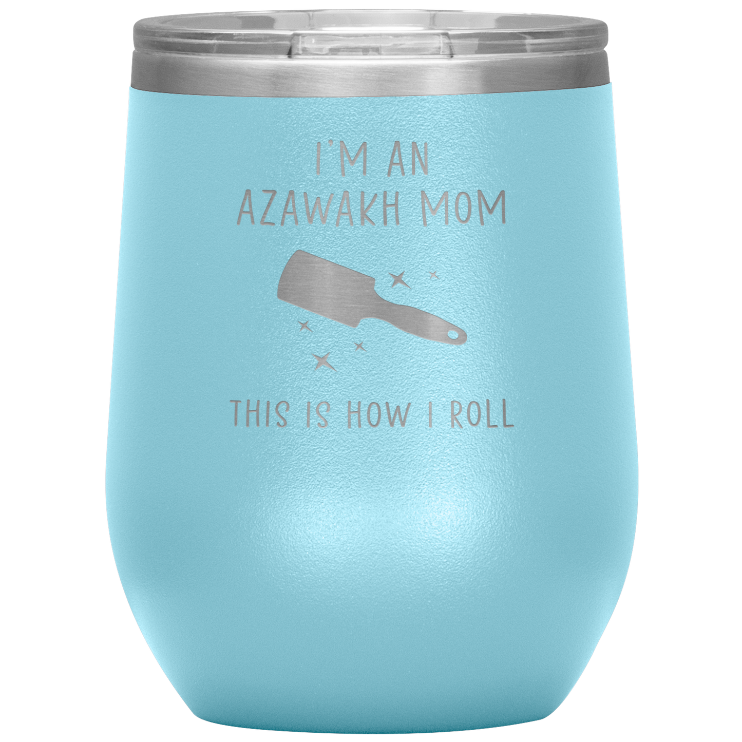 Azawakh Mom Wine Tumbler, Funny Travel Wine Cup, Birthday Gifts for Men and Women