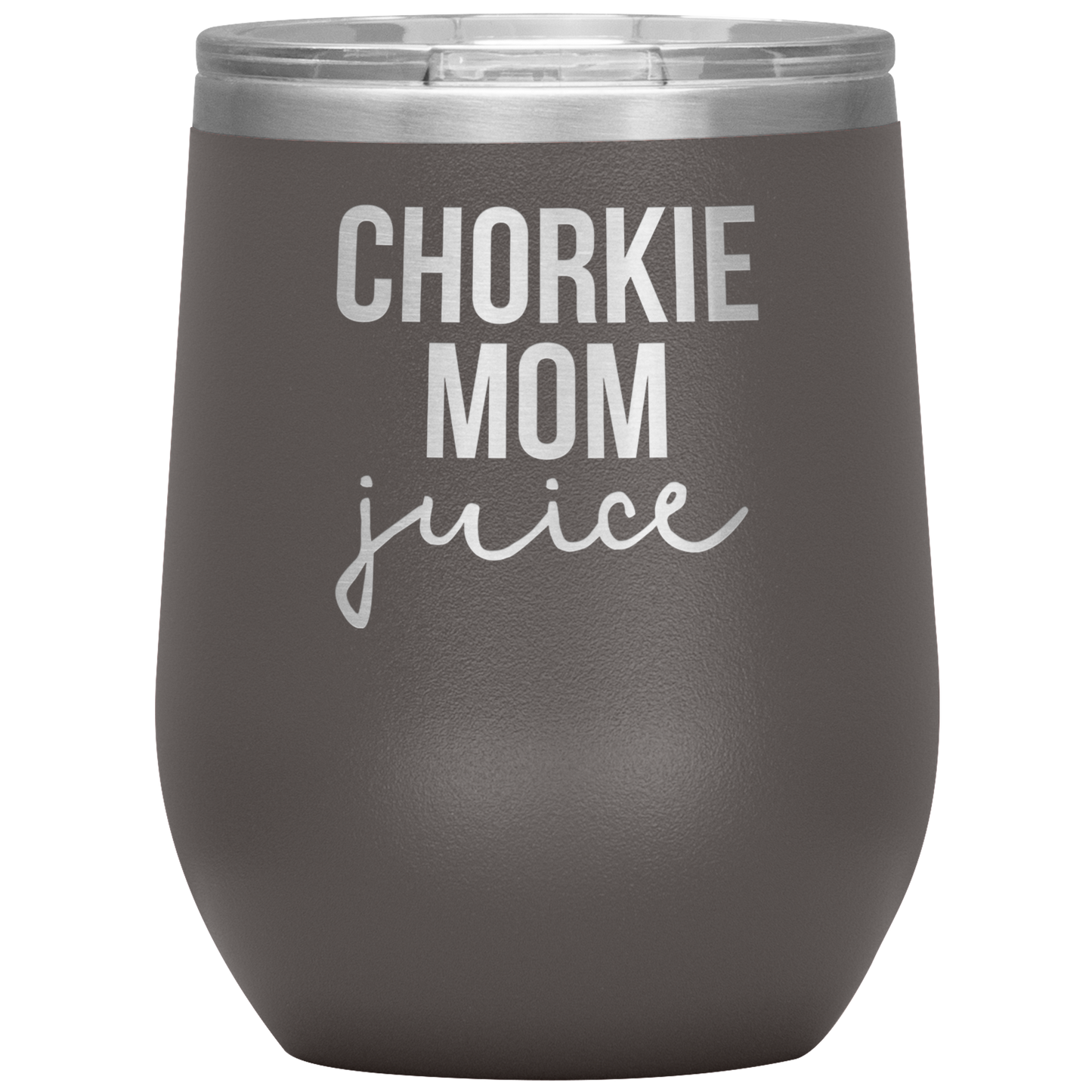 Chorkie Mom Wine Tumbler, Chorkie Mom Gifts, Travel Wine Cup, Birthday Gifts for Men and Women