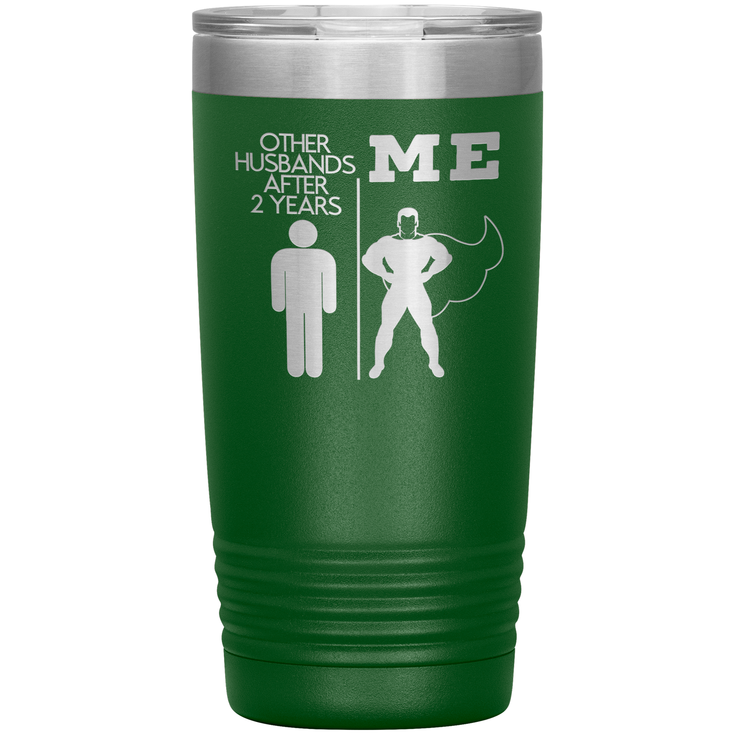 2nd Anniversary Tumbler, 2nd Anniversary Gifts, Travel Coffee Mug, Birthday Gifts for Men and Women