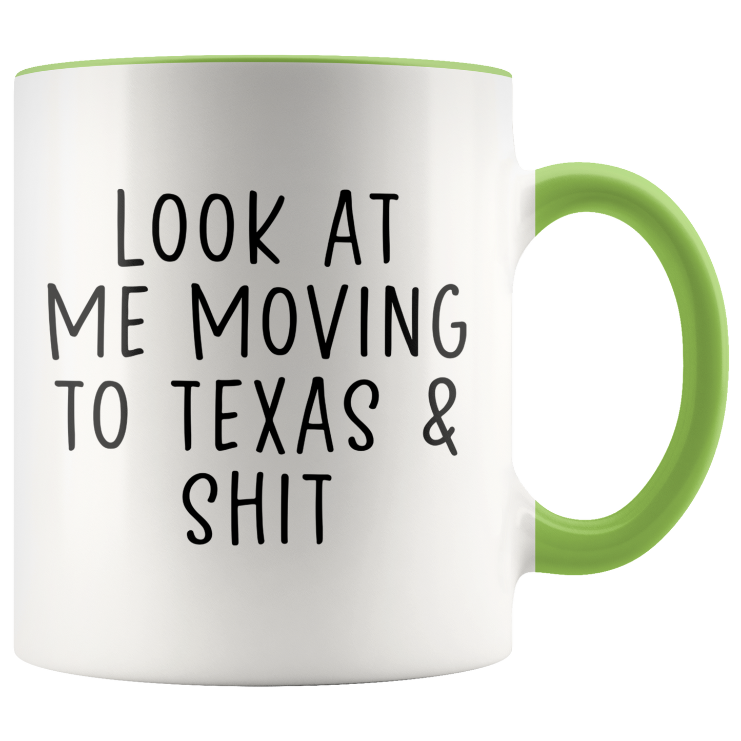 Moving to Texas Gifts, Colorado Coffee Mug, Two Tone Accent Cup, Birthday Gift for Men and Women