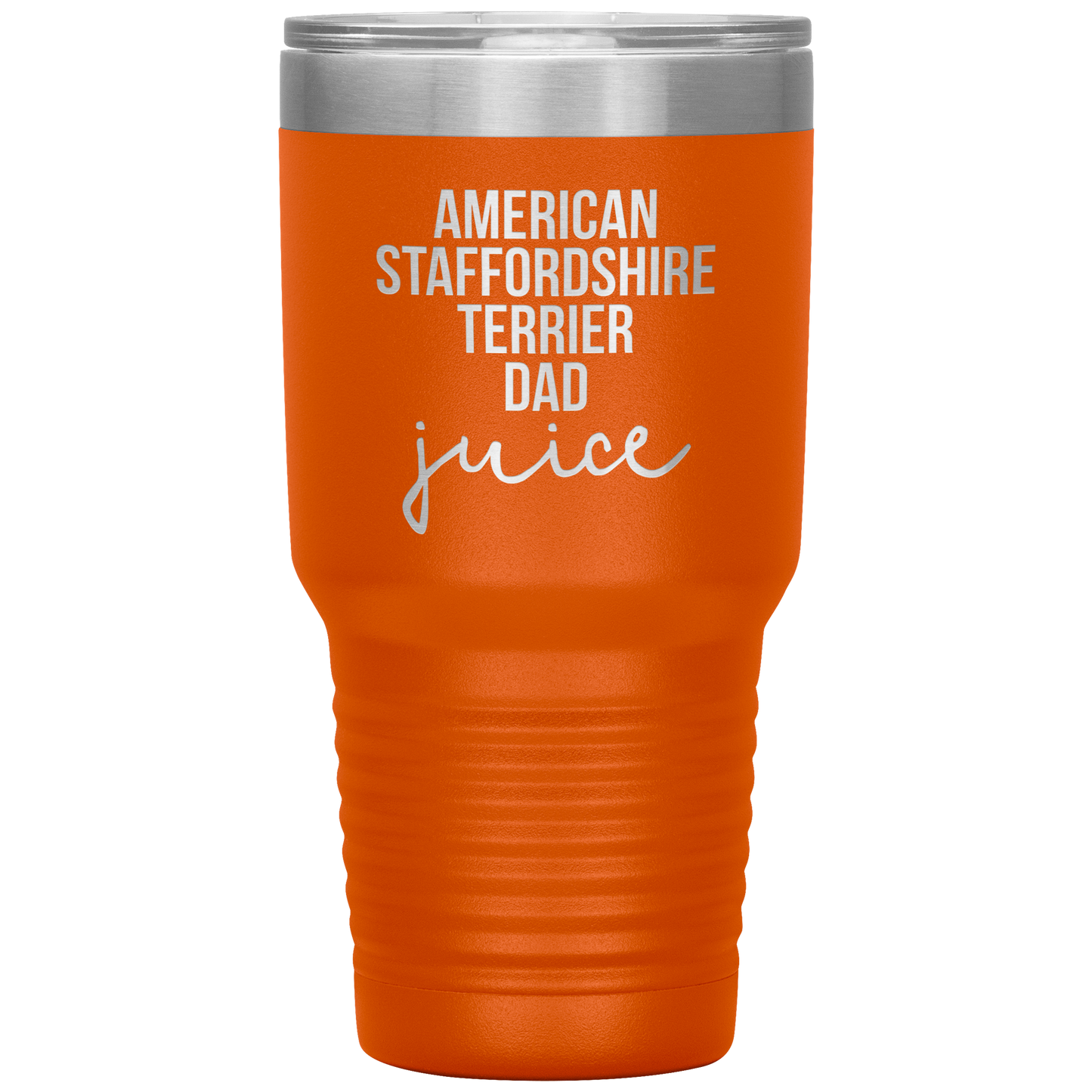 American Staffordshire Terrier Dad Tumbler, Funny Travel Coffee Mug, Birthday Gifts for Men and Women