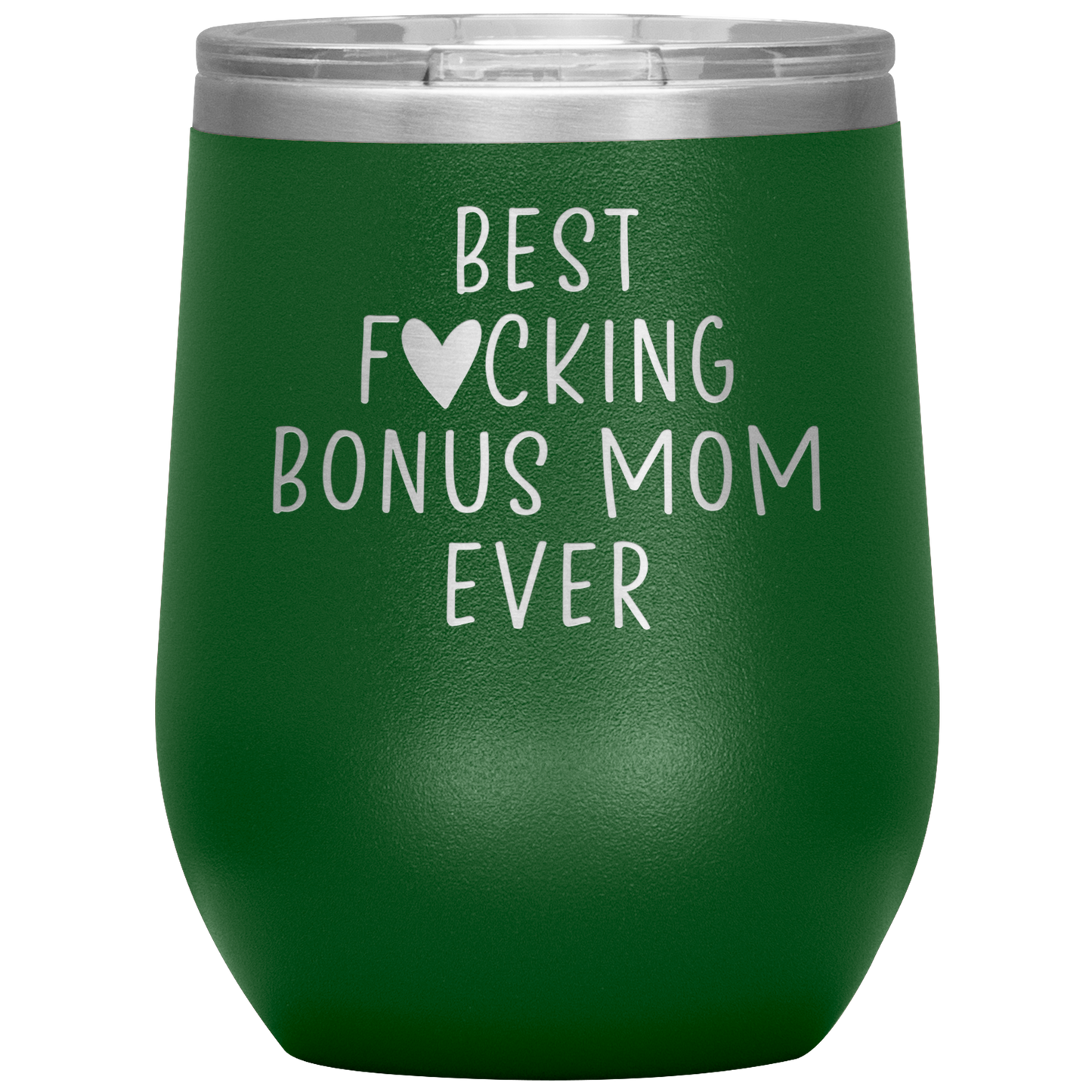 Bonus Mom Wine Tumbler, Bonus Mom Gifts, Travel Wine Cup, Birthday Gifts for Men and Women