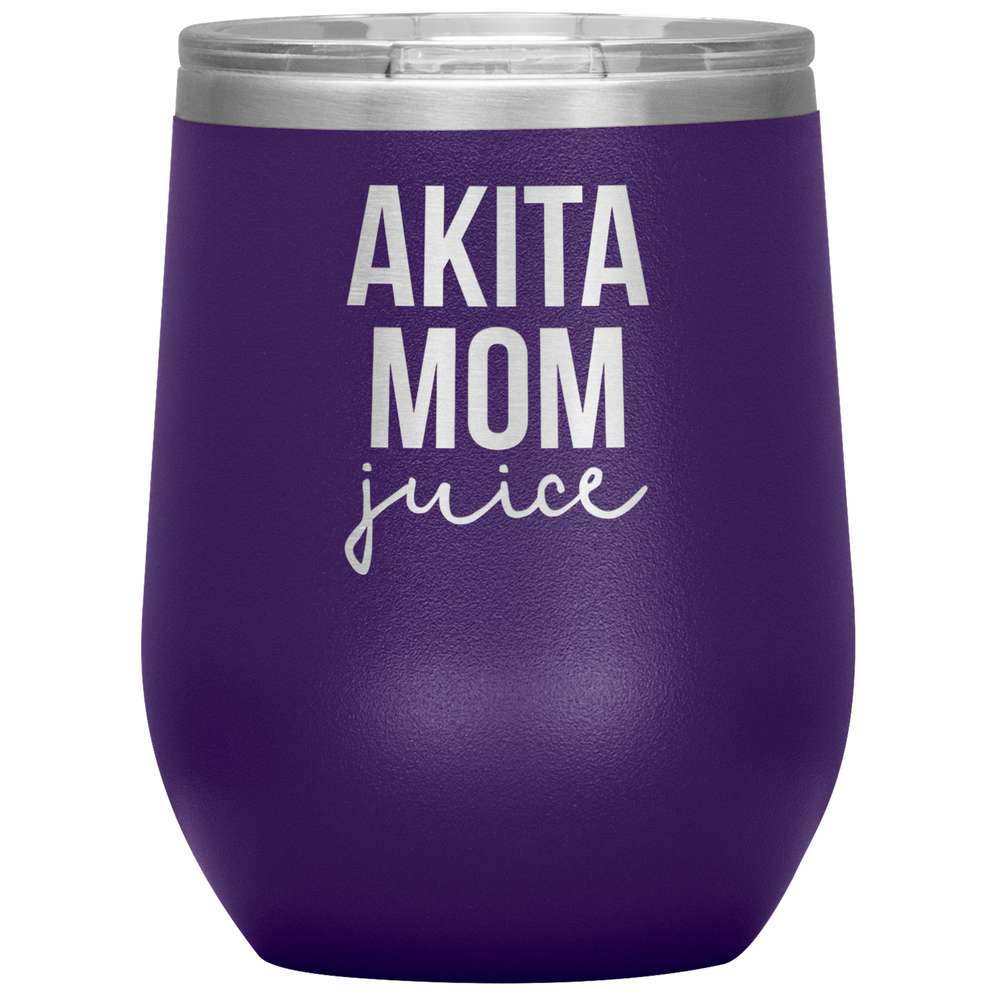 Akita Mom Wine Tumbler, Funny Travel Wine Cup, Birthday Gifts for Men and Women