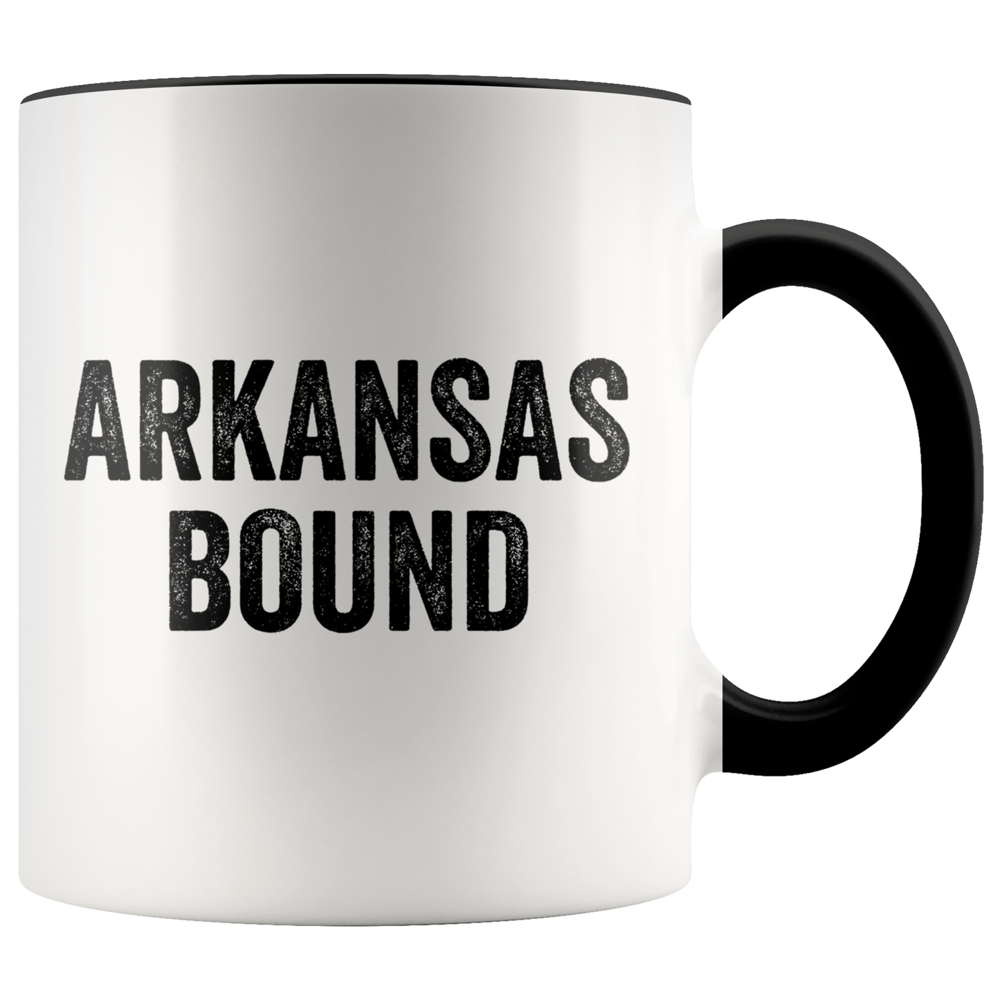 Moving to Arkansas Gifts, Coffee Mug, Two Tone Accent Cup, Birthday Gift for Men and Women