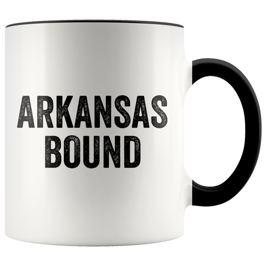 Moving to Arkansas Gifts, Coffee Mug, Two Tone Accent Cup, Birthday Gift for Men and Women