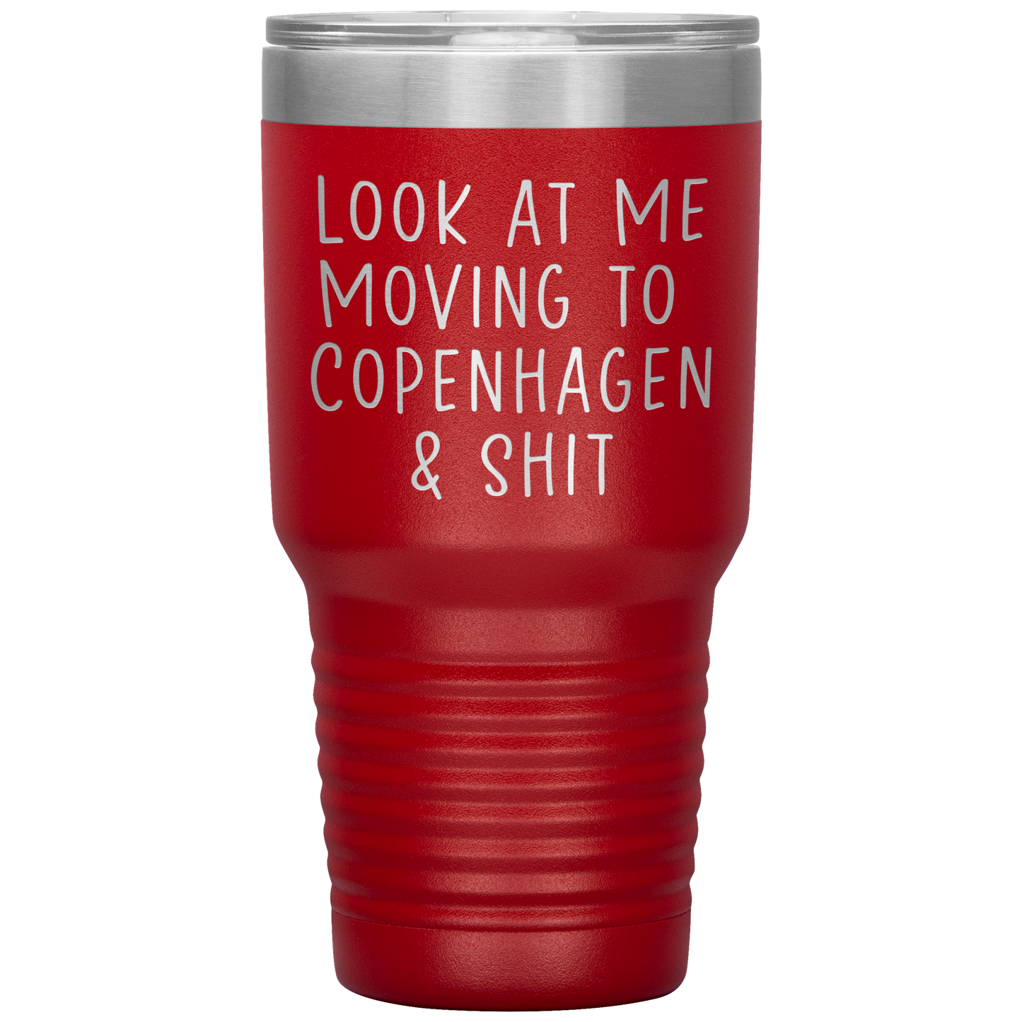 Moving to Copenhagen Denmark Tumbler, Funny Travel Coffee Mug, Birthday Gifts for Men and Women