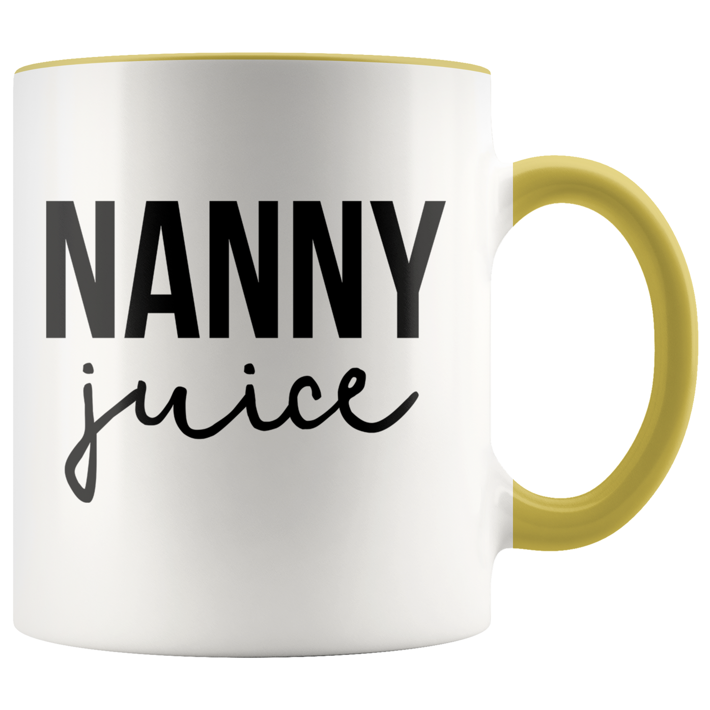 Nanny Gifts, Coffee Mug, Two Tone Accent Cup, Birthday Gift for Men and Women