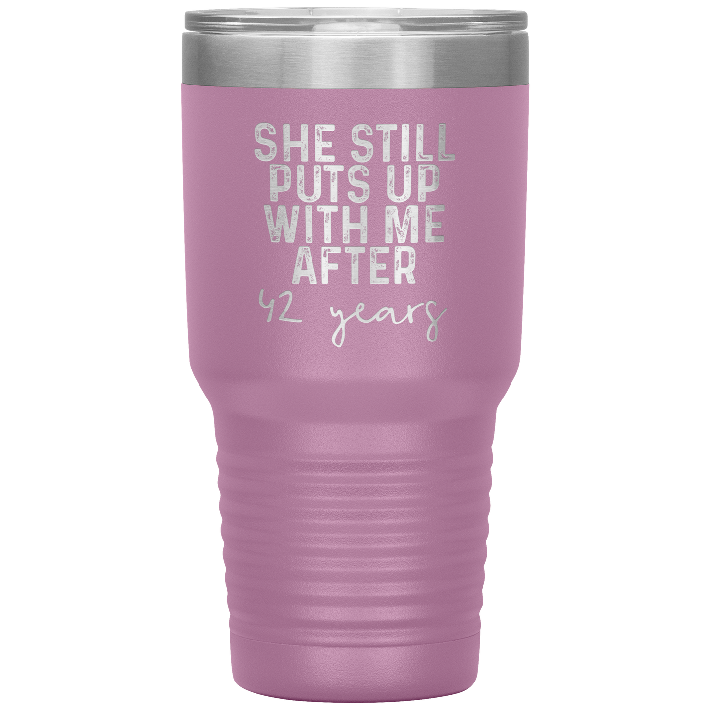 42nd Anniversary Gifts for Husband and Wife, Coffee Mug, Tumbler, Birthday Gifts for Men and Women