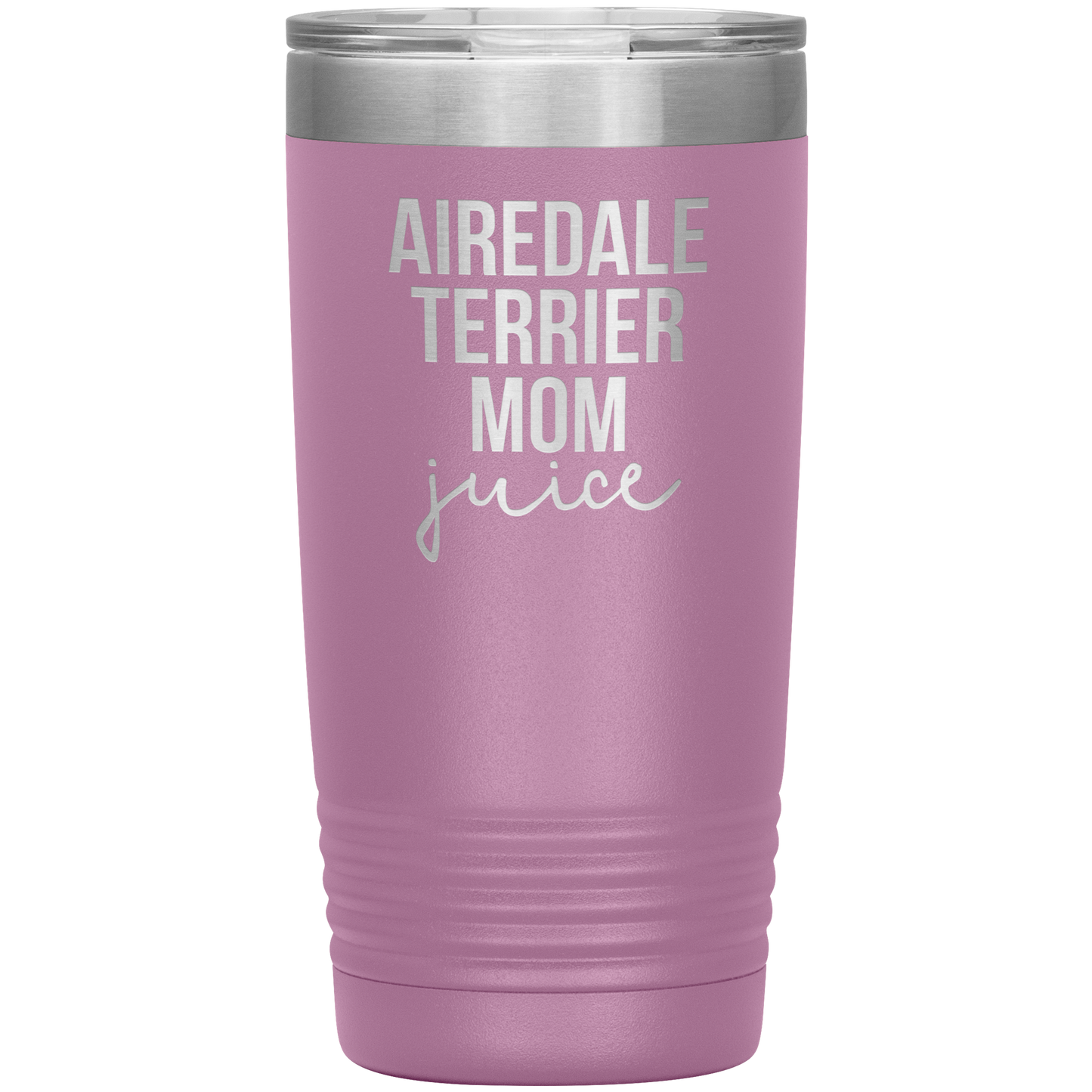 Airedale Terrier Mom Tumbler, Funny Travel Coffee Mug, Birthday Gifts for Men and Women