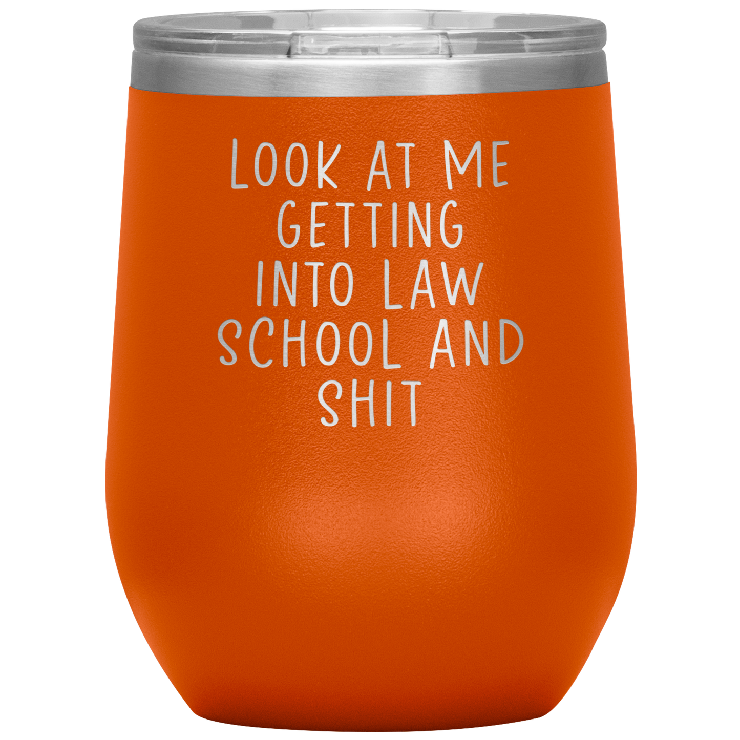 Law School Student Wine Tumbler, Law School Student Gifts, Travel Wine Cup, Birthday Gifts for Men and Women