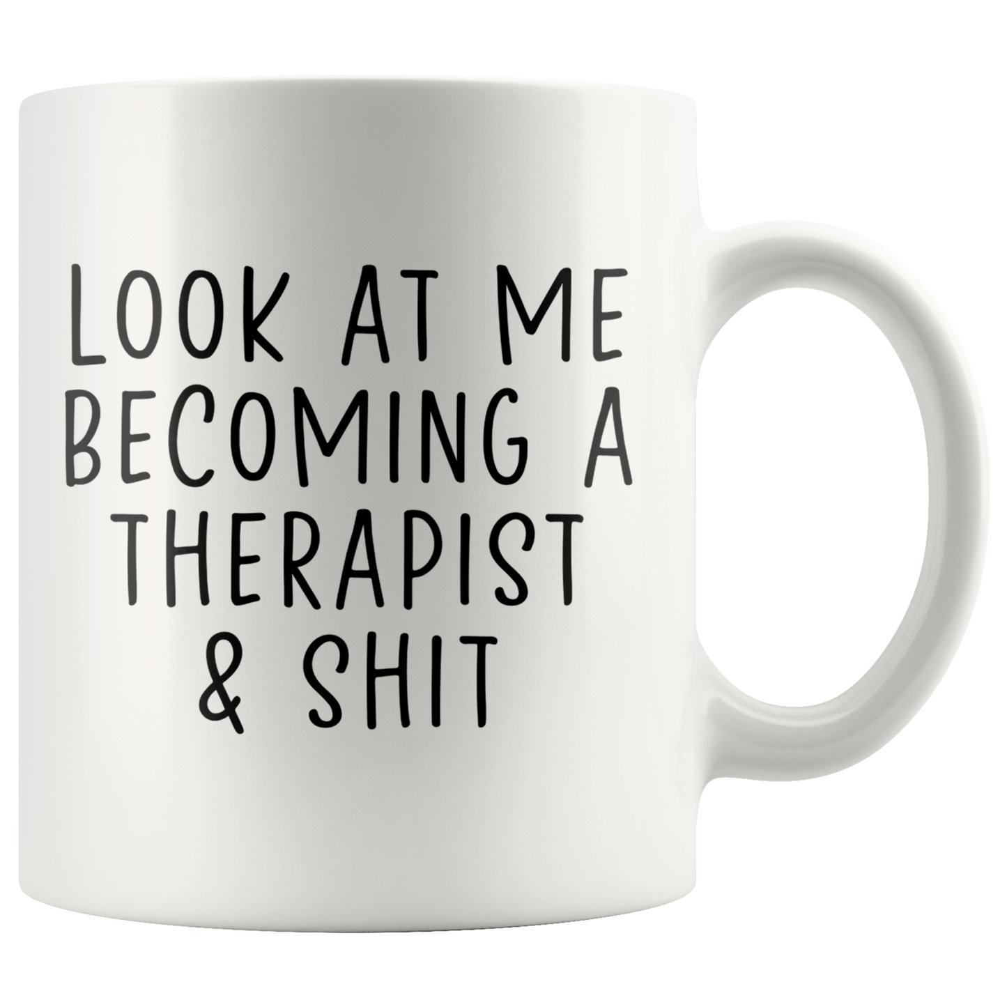 Therapist Gifts, Coffee Mug, Two Tone Accent Cup, Birthday Gift for Men and Women