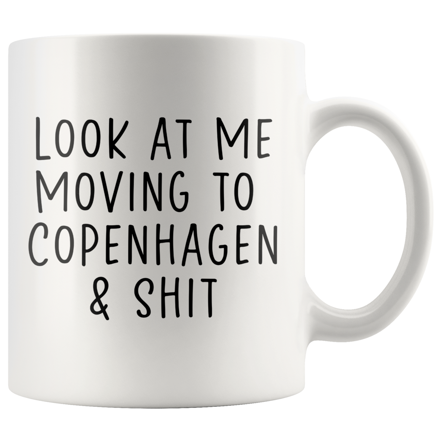 Moving to Copenhagen Denmark Gifts, Coffee Mug, Two Tone Accent Cup, Birthday Gift for Men and Women