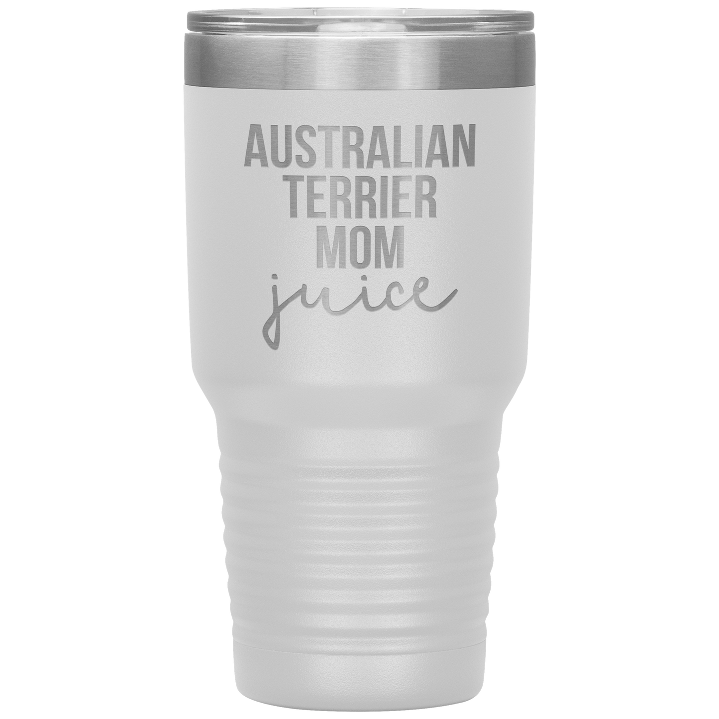 Australian Terrier Mom Tumbler, Funny Travel Coffee Mug, Birthday Gifts for Men and Women