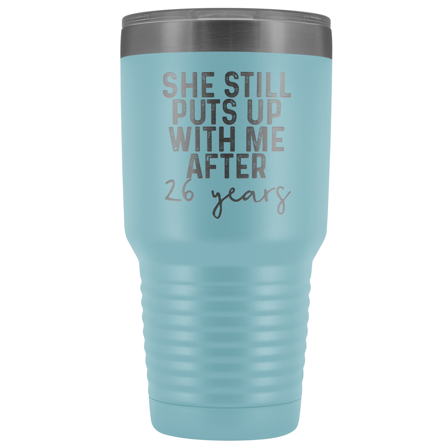 26th Wedding Anniversary, 26th Anniversary Gifts for Husband, 26 Wedding Anniversary for Men, Tumbler Mug