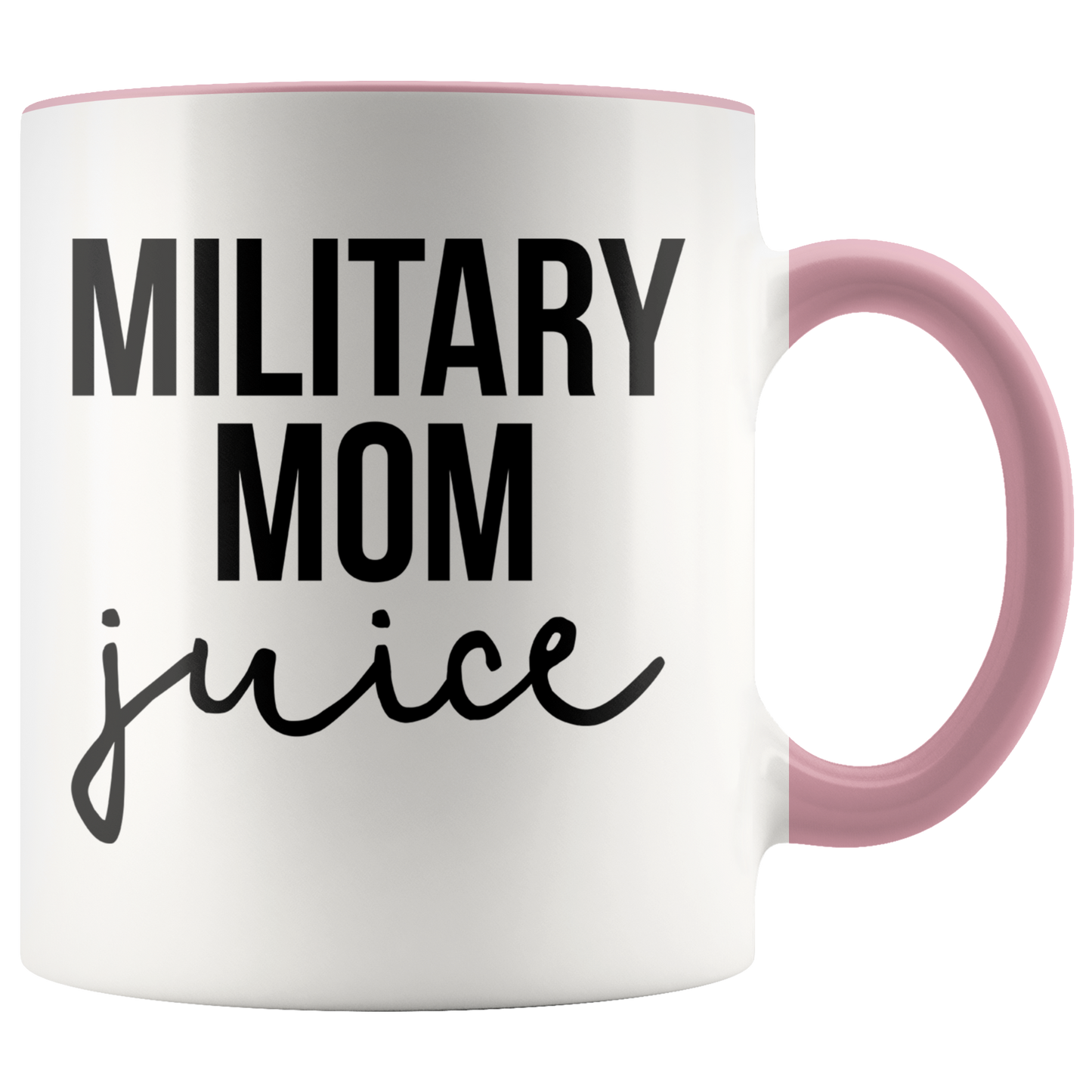 Military Mom Gifts, Coffee Mug, Two Tone Accent Cup, Birthday Gift for Men and Women