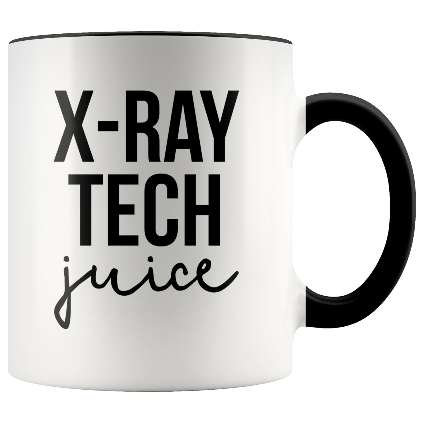 Xray Tech Radiologic Technologist Gifts, Coffee Mug, Two Tone Accent Cup, Birthday Gift for Men and Women