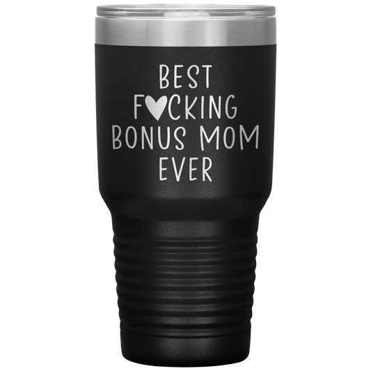 Bonus Mom Tumbler, Bonus Mom Gifts, Travel Coffee Mug, Birthday Gifts for Men and Women