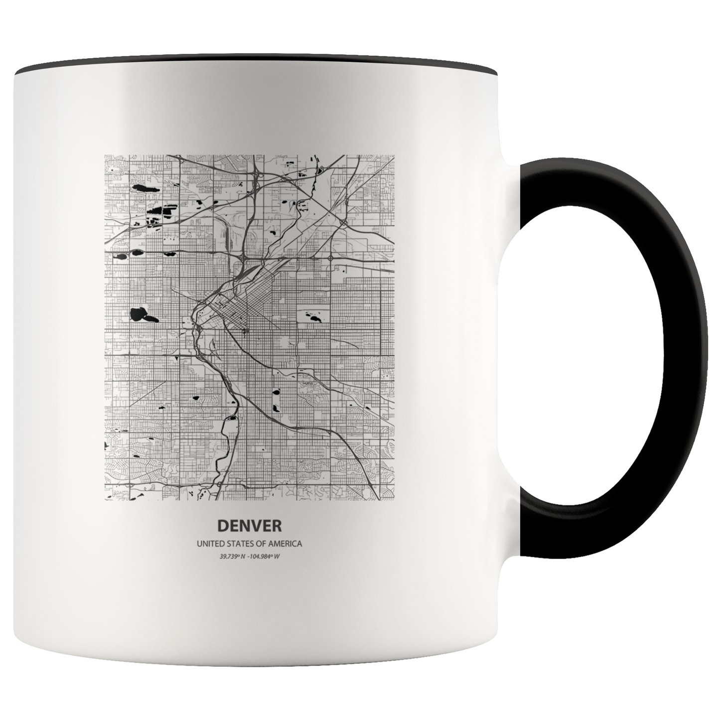 Moving to Denver Gifts, Colorado Moving Away Coffee Mug, Two Tone Accent Cup, Birthday Gift for Men and Women