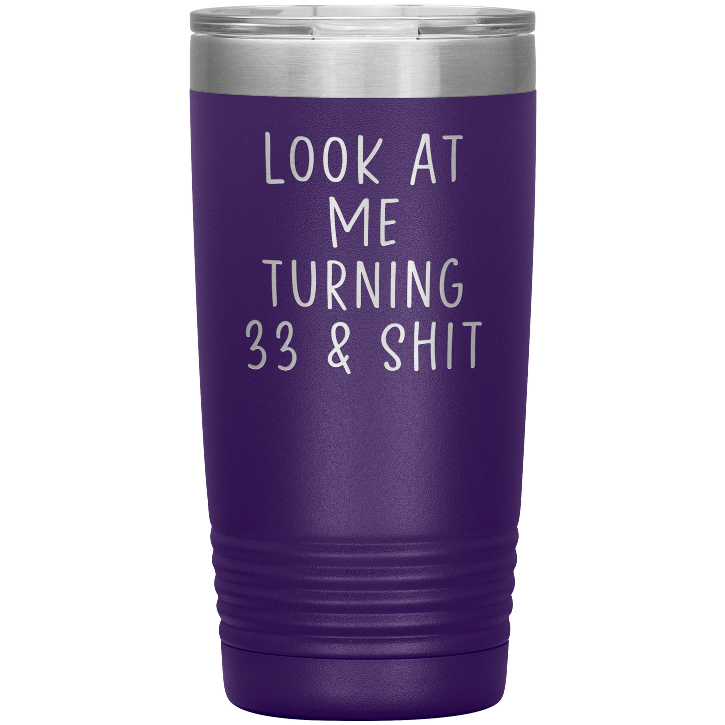 33ème anniversaire Tumbler, 33ème anniversaire des cadeaux, Café de voyage, cadeaux d'anniversaire pour hommes et femmes