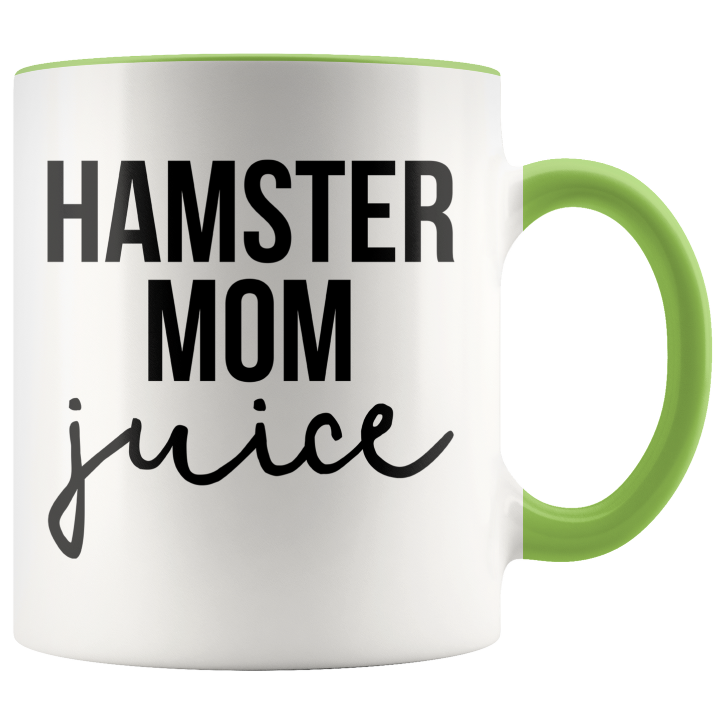 Hamster Mom Gifts, Coffee Mug, Two Tone Accent Cup, Birthday Gift for Men and Women