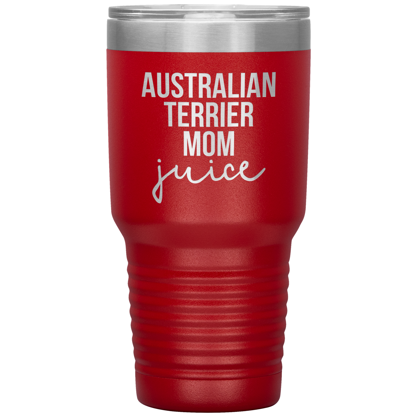 Australian Terrier Mom Tumbler, Funny Travel Coffee Mug, Birthday Gifts for Men and Women