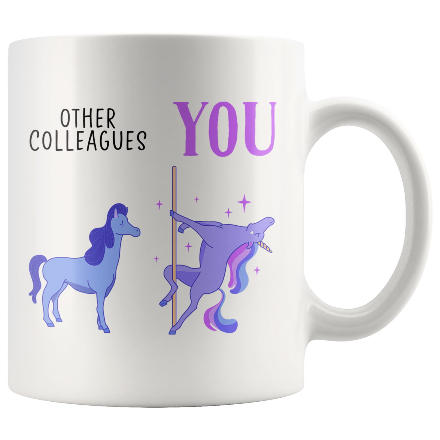 Colleague Gifts, Coffee Mug, Two Tone Accent Cup, Birthday Gift for Men and Women