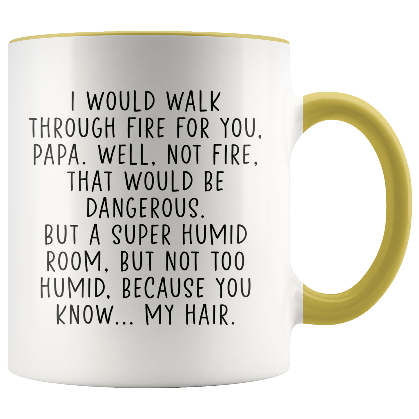 Papa Gifts, Coffee Mug, Two Tone Accent Cup, Birthday Gift for Men and Women