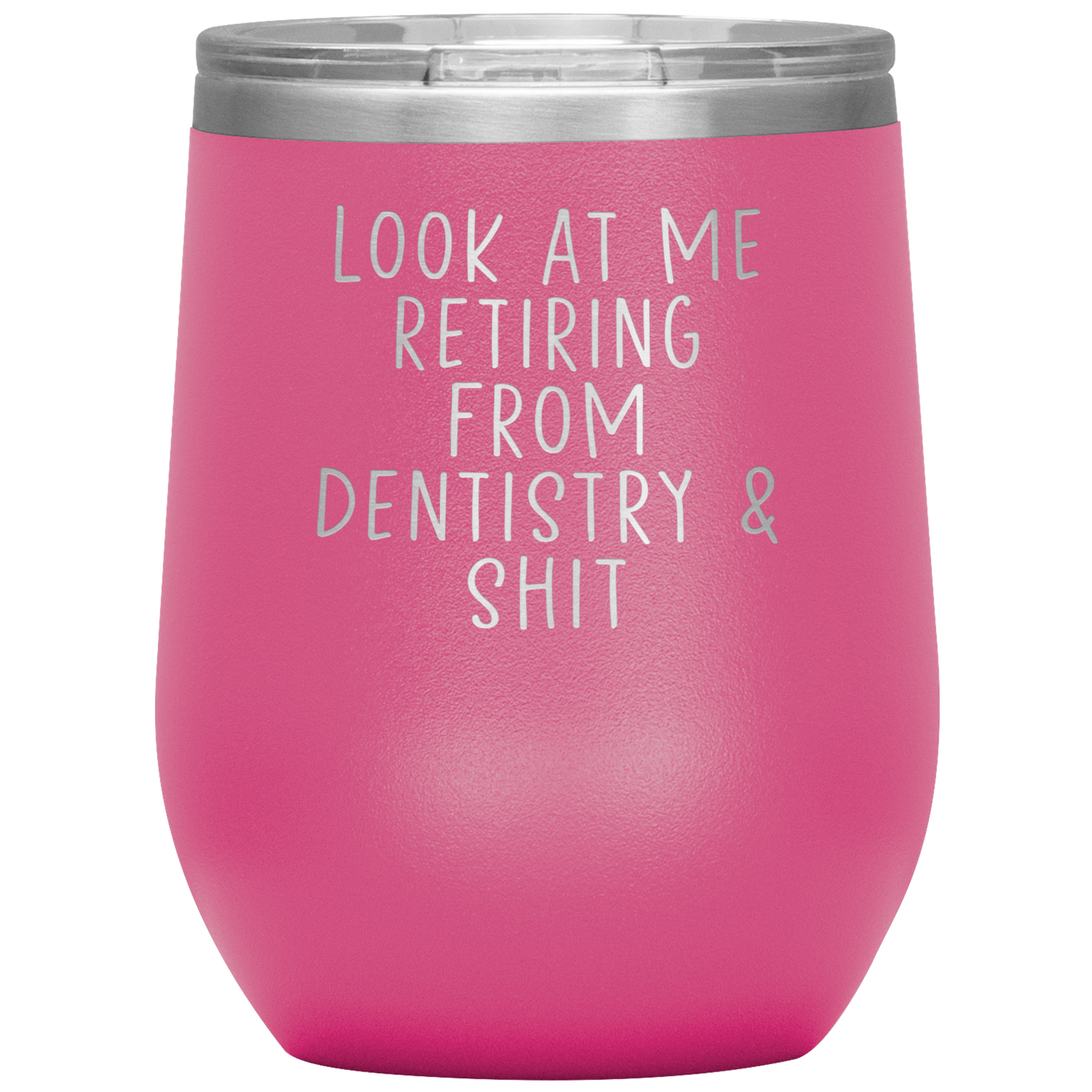 Dentista Pensione Vino Tumbler, Dentista Pensionamento Regali, Travel Wine Cup, Regali di compleanno per uomini e donne