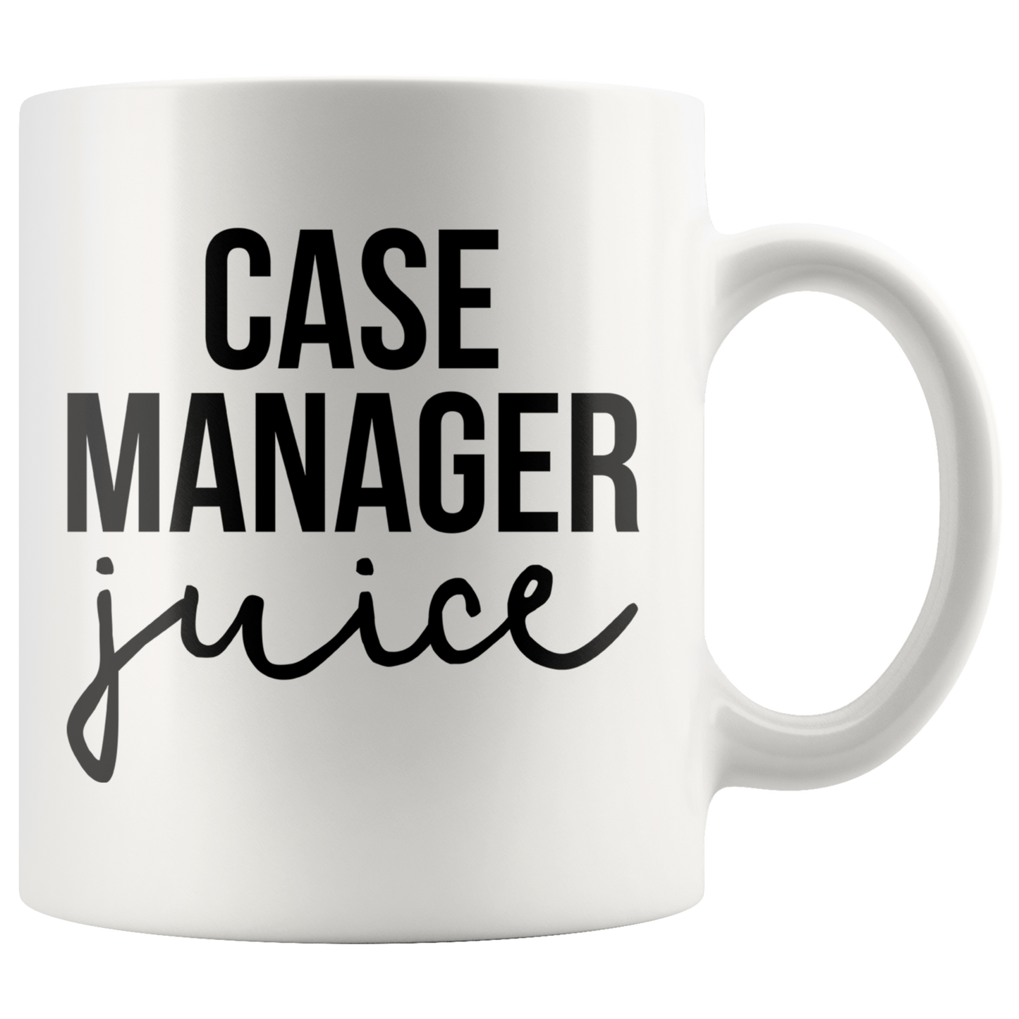 Case manager Gifts, Funny Coffee Mug, Two Tone Accent Cup, Birthday Gift for Men and Women