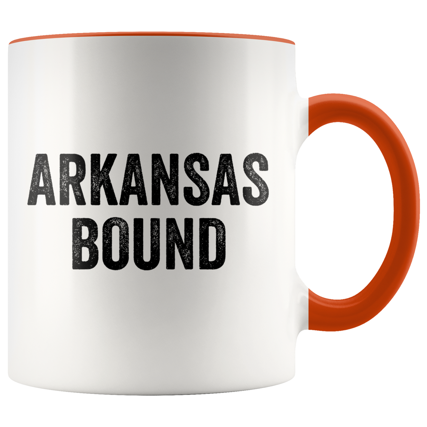 Moving to Arkansas Gifts, Coffee Mug, Two Tone Accent Cup, Birthday Gift for Men and Women