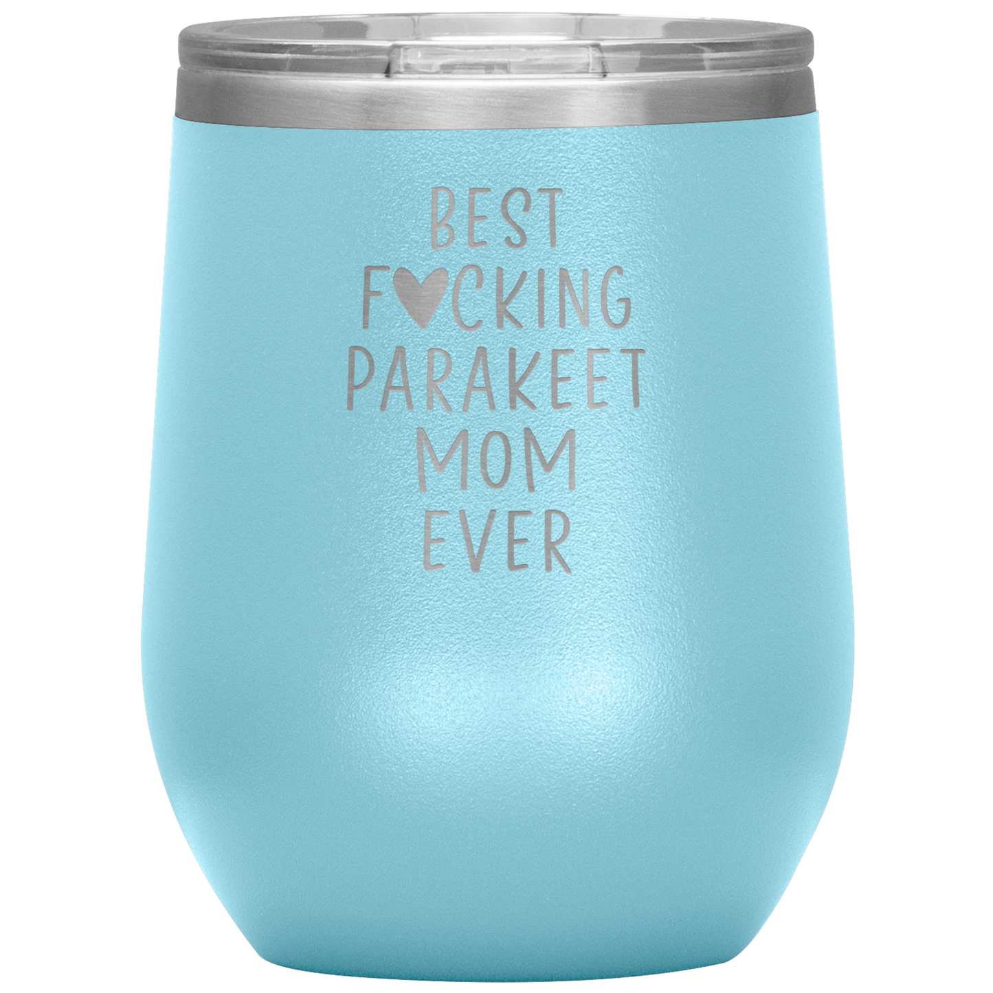 Parakeet Mom Wine Tumbler, Parakeet Mom Gifts, Travel Wine Cup, Birthday Gifts for Men and Women