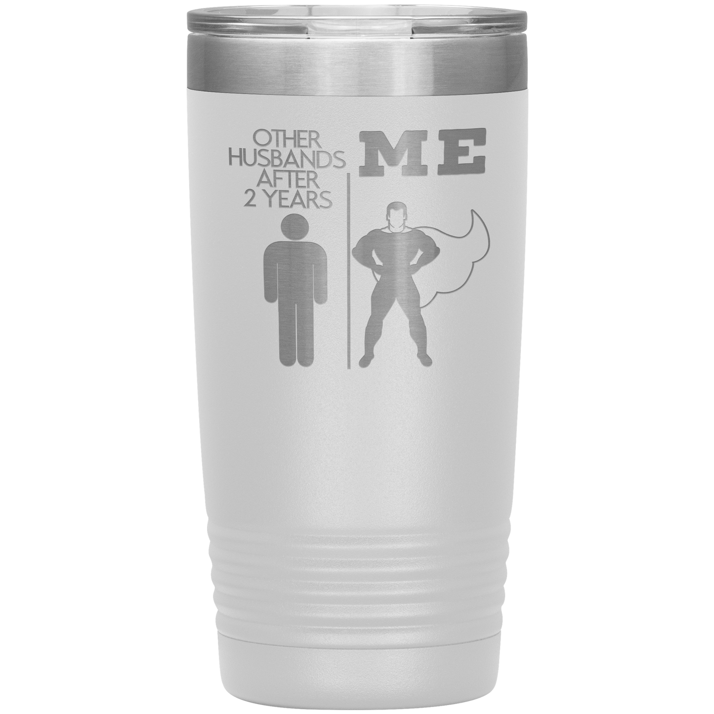 2nd Anniversary Tumbler, 2nd Anniversary Gifts, Travel Coffee Mug, Birthday Gifts for Men and Women